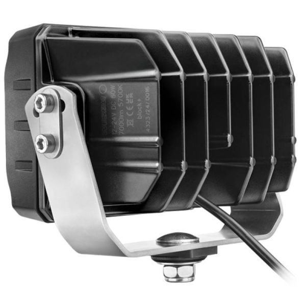 Lado Faro de Trabajo LED 100W 10.000Lm 60° CRP3 Rectangular · 12V-24V · Soporte Inox Reforzado · IP68 Profesional Heavy Duty