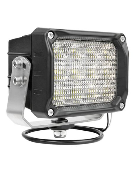 Faro de Trabajo LED 100W 10.000Lm 60° CRP3 Rectangular · 12V-24V · Soporte Inox Reforzado · IP68 Profesional Heavy Duty