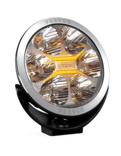 Faro LED Largo Alcance 7” Fervor 180 Cromado 4º Haz Spot · Homologado HR · Posición Blanca + Ámbar · Incluye Tapa