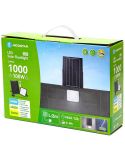Caja Proyector Solar LED 100W CCT con Panel 2m – 1000Lm IP66 con Mando