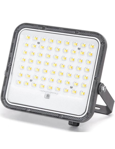 Projecteur solaire LED CCT 100 W avec panneau de 2 m – 1000 lm IP66 avec télécommande