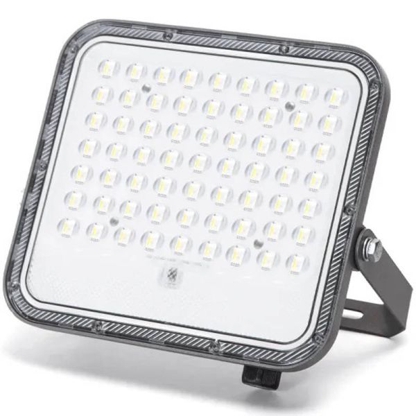 Proyector Solar LED RGB 100W con Panel 2m – IP66 Exterior con Mando