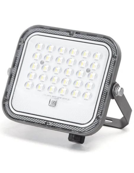 Projetor solar LED RGB de 50 W com painel de 2 m – IP66 para uso externo com controle remoto.