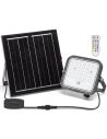 Projetor solar LED RGB de 50 W com painel de 2 m – IP66 para uso externo com controle remoto.