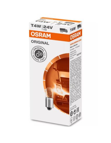Bombilla Osram Original T4W BA9s 24V 4W – Precio Unitario