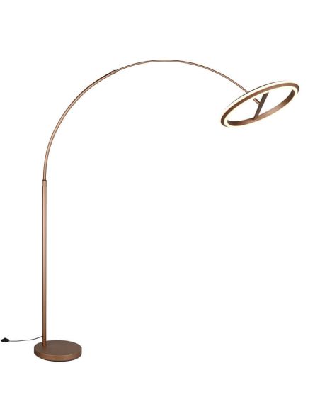 Lámpara de Pie Arco LED Regulable AMADOR Café 21W – 2400Lm - 2300+3000+4000K