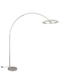 Lampadaire LED AMADOR 21 W 2400 lm, intensité variable, interrupteur DIP, 2300 + 3000 + 4000 K, IP20, finition nickel.