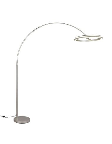 Lámpara de pie LED AMADOR 21W 2400lm regulable DIP SWITCH 2300+3000+4000K IP20 Níquel