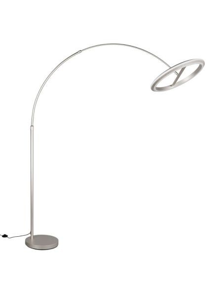 Lámpara de pie LED AMADOR 21W 2400lm regulable DIP SWITCH 2300+3000+4000K IP20 Níquel
