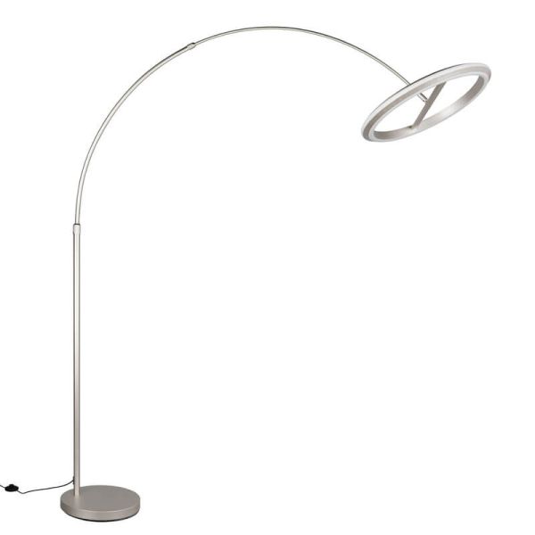 Lámpara de pie LED AMADOR 21W 2400lm regulable DIP SWITCH 2300+3000+4000K IP20 Níquel