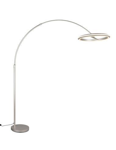 Lámpara de pie LED AMADOR 21W 2400lm regulable DIP SWITCH 2300+3000+4000K IP20 Níquel