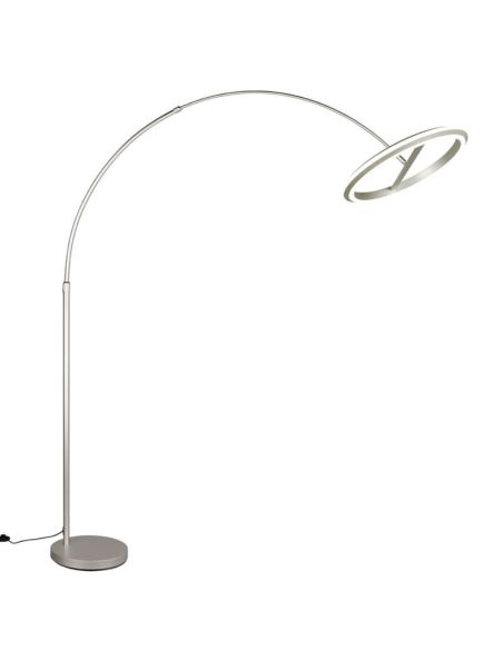 Lampadaire LED AMADOR 21 W 2400 lm, intensité variable, interrupteur DIP, 2300 + 3000 + 4000 K, IP20, finition nickel.