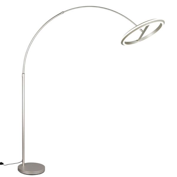Lámpara de pie LED AMADOR 21W 2400lm regulable DIP SWITCH 2300+3000+4000K IP20 Níquel
