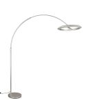 Lampadaire LED AMADOR 21 W 2400 lm, intensité variable, interrupteur DIP, 2300 + 3000 + 4000 K, IP20, finition nickel.