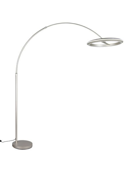 Lampadaire LED AMADOR 21 W 2400 lm, intensité variable, interrupteur DIP, 2300 + 3000 + 4000 K, IP20, finition nickel.