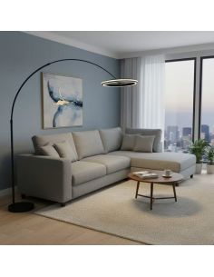 Lampadaire LED minimaliste AMADOR à intensité variable 21 W Noir – 2400 lm CCT à intensité variable 442410132 2