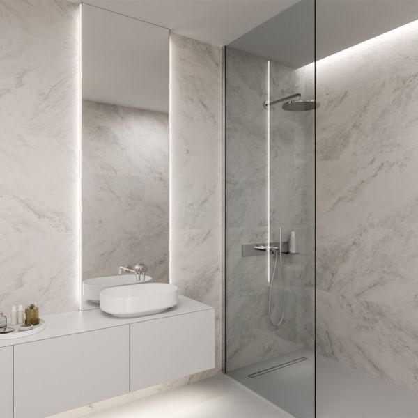 Perfil de Aluminio LED Tipo D Negro Lacado 2,02m Superficie Slim para Tiras 10mm