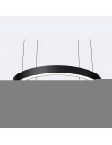 Suspension LED ronde noire HL-5575, Ø 1200 mm, 80 W/120 W/150 W - 3000 K/4000 K/5700 K