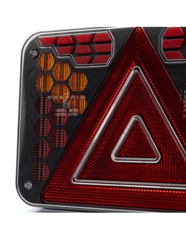 Detalhes da lanterna traseira de LED neon HORUS LZD 3215 - 7 funções, 12V (lado esquerdo ou par)