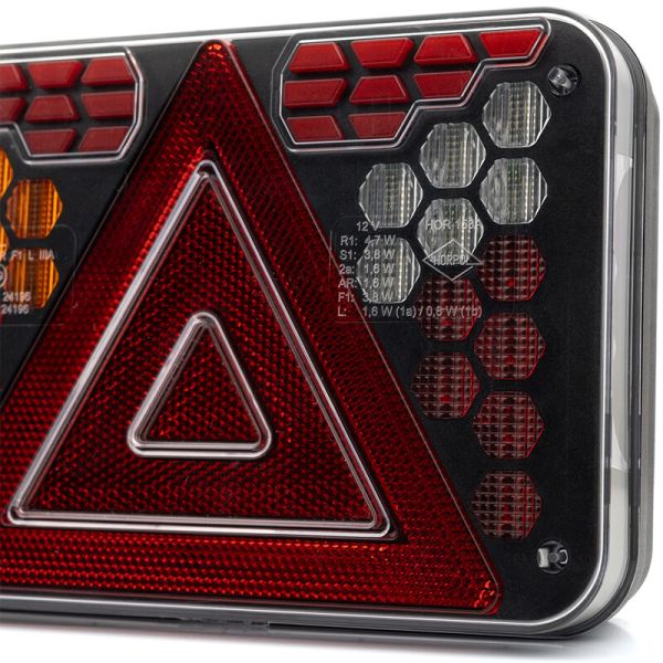 Lanterna traseira de LED neon HORUS LZD 3215 - 7 funções, 12V (lado esquerdo ou par)