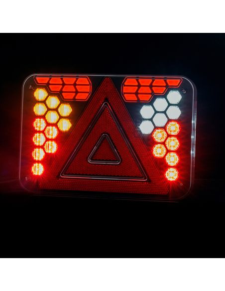 HORUS LZD 3215 - Luz Piloto Traseira de LED Neon 12V com 7 Funções (Lado Esquerdo ou Par)