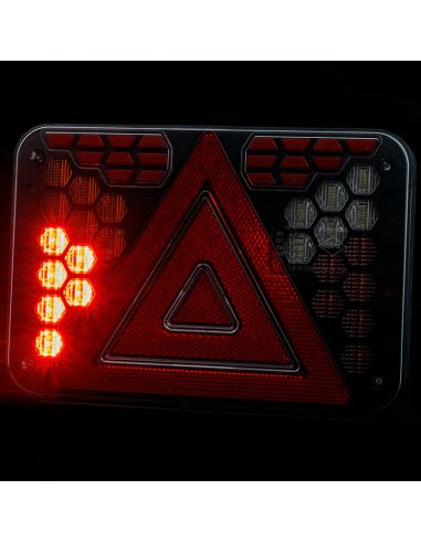 Freno Piloto LED Trasero HORUS LZD 3215- 7 Funciones 12V Neón (Lado Izquierdo o Pareja)
