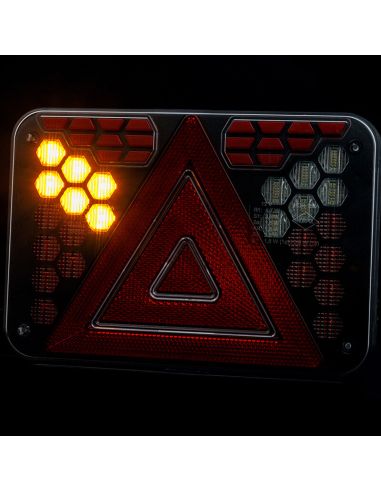 Intermitente Piloto LED Trasero HORUS LZD 3215- 7 Funciones 12V Neón (Lado Izquierdo o Pareja)