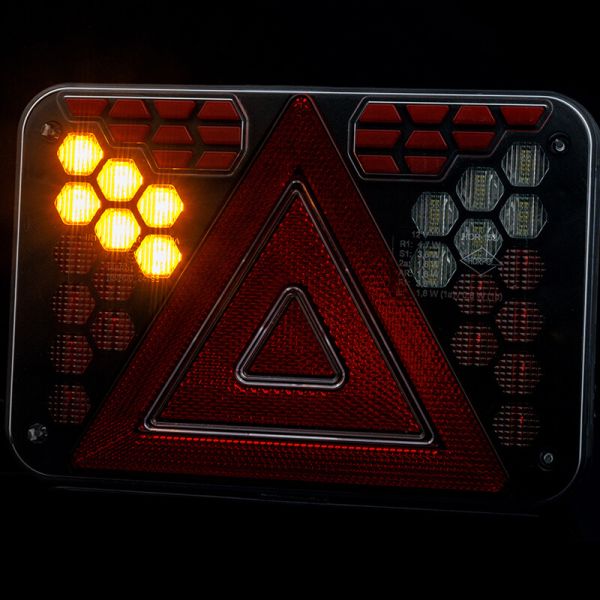 Intermitente Piloto LED Trasero HORUS LZD 3215- 7 Funciones 12V Neón (Lado Izquierdo o Pareja)
