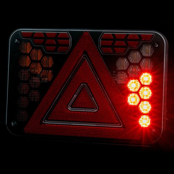 HORUS LZD 3215 - Farol de Neblina Traseiro de LED Neon 12V com 7 Funções (Lado Esquerdo ou Par)