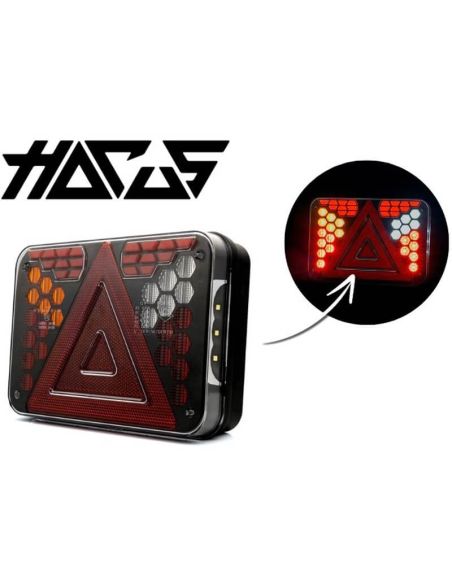 Lanterna traseira de LED neon HORUS LZD 3215 - 7 funções, 12V (lado esquerdo ou par)