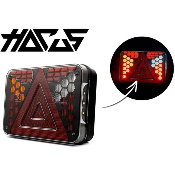 Lanterna traseira de LED neon HORUS LZD 3215 - 7 funções, 12V (lado esquerdo ou par)