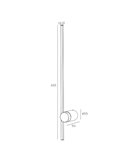 Aplique de pared LED TOBAGO oro 3000K, 7W  9W y 12W
