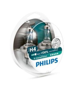 Bombillas halógena H4 X-tremeVision +130% 12V, faros delanteros