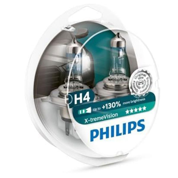 Lâmpadas Halógenas H4 X-tremeVision +130% 12V para Faróis