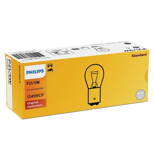 Ampoule de signalisation Philips Vision P21W/5W 12V 21W/5W BAY5sd, 12499CP