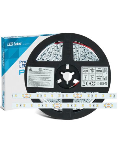 Tira LED Profesional PROFI 24V 2835 SMD 6W/m RA90 IP20 Rollo 5 Metros