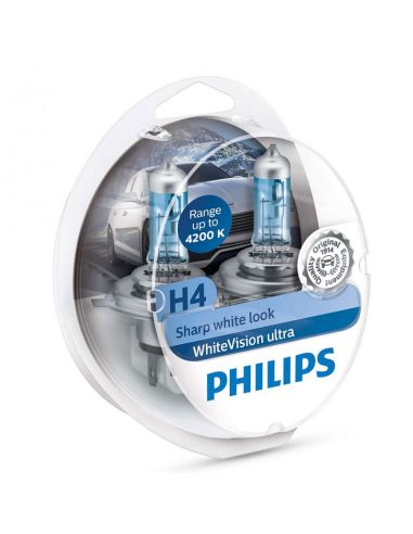 Ampoules H4 lumière plus blanche...