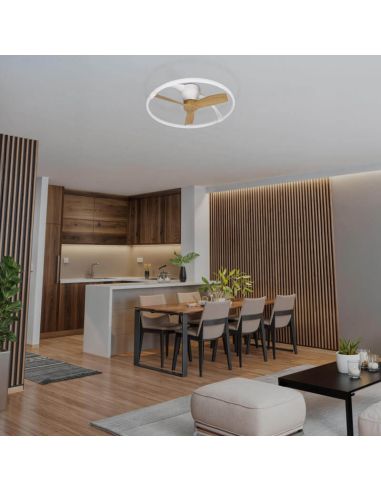 Ventoinha de teto Nepal mini LED...