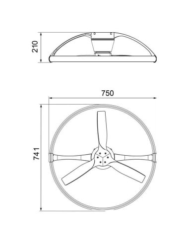 Ventilateur de plafond Népal mini LED...