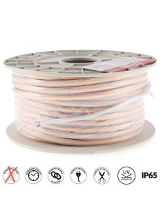 Tira LED COB 220V 10W/m IP65 Alta Densidade 260LED/m Regulável Triac Rollo 50m