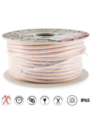 Tira LED COB 220V 10W/m IP65 Alta Densidad 260LED/m Regulable Triac Rollo 50m