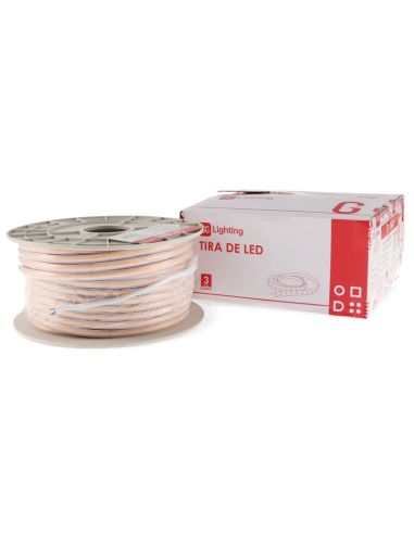 Caja Tira LED COB 220V 10W/m IP65 Alta Densidad 260LED/m Regulable Triac Rollo 50m