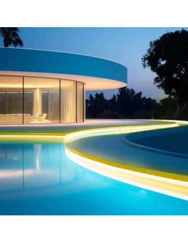 Fita de LED Solar Ideas de 20m, 200W, IP65, Branco Frio 6500K com Painel Monocristalino e Controle Remoto.