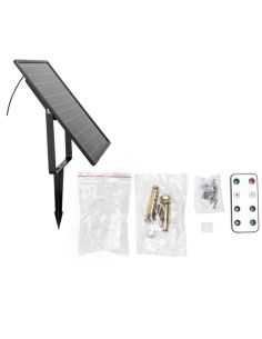 Tira LED Solar 20m 200W IP65 Luz Cálida 2700K con Panel Monocristalino con mando a 2