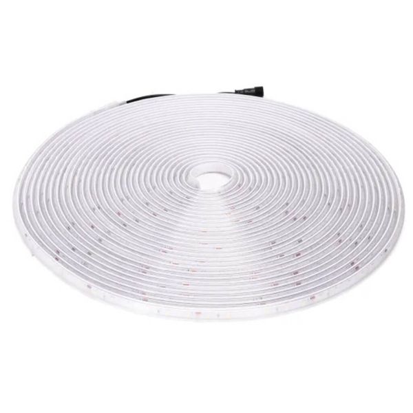 Tira LED Solar 20m 200W IP65 Luz Cálida 2700K con Panel Monocristalino con mando a distancia