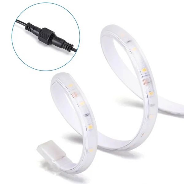 Tira LED Solar 20m RGB Exterior IP65 con Panel Monocristalino y Batería 20000mAh