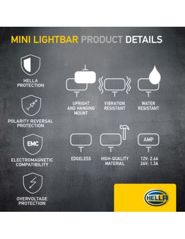 Barra LED rectangulaire long...