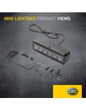 Barra LED rectangular largo alcance Black Magic Cube 6,2" 12V/24V 1.600Lm 1 Unds. Deutsch Hella 1FB 358 176-211 | LeonLeds