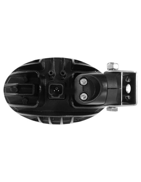 Refletor de trabalho LED oval 56W 5320lm IP69K com conector Deutsch para montagem lateral ou inferior