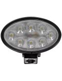 Faro de Trabajo LED Ovalado 56W 5320lm IP69K Conector Deutsch soporte lateral o inferior
